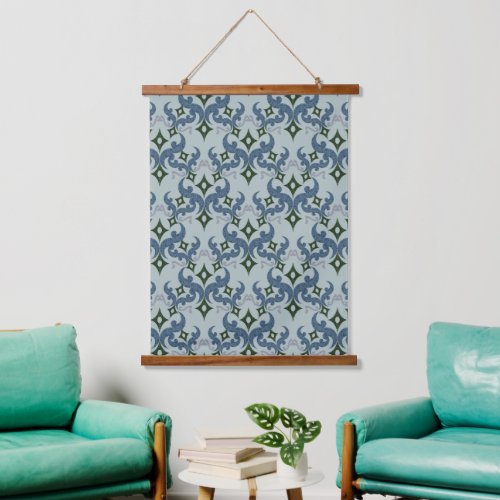 Beautiful ethnic Damascus pattern pointillism Hanging Tapestry