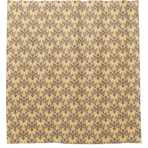 Beautiful ethnic Damascus pattern pointillism Shower Curtain