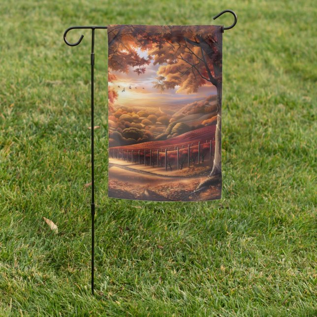 Beautiful Evening Wedding Backdrop Garden Flag (In SItu)