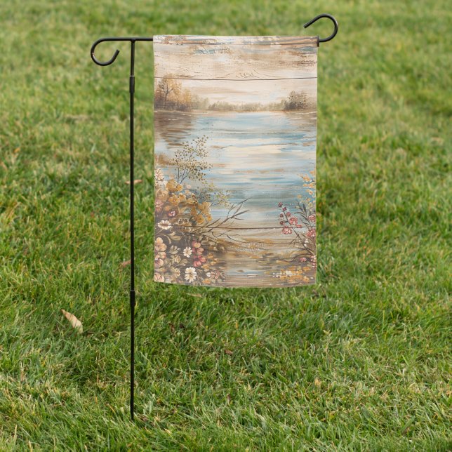 Beautiful Evening Wedding Backdrop Garden Flag (In SItu)