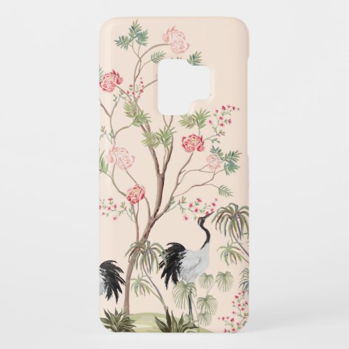 Beautiful exotic chinoiserie wallpaper Hand drawn Case_Mate Samsung Galaxy S9 Case