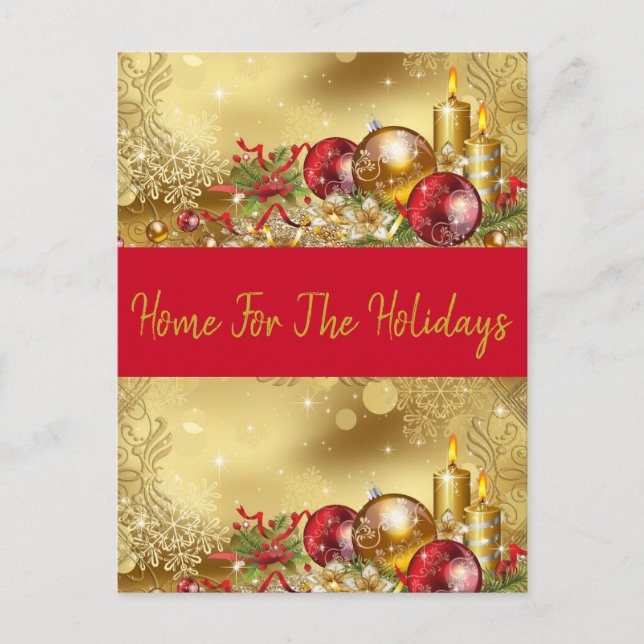 Beautiful Expressions  -Holiday  Postcard (Front)