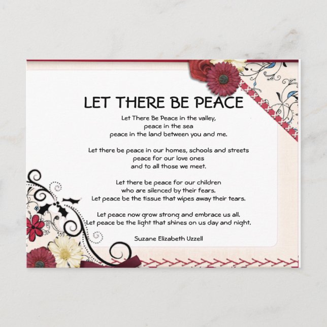 Beautiful Expressions Postcard (Front)