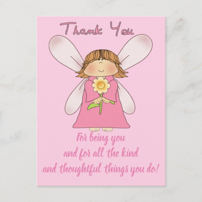 BEAUTIFUL EXPRESSIONS -Thank You Postcard (Front)