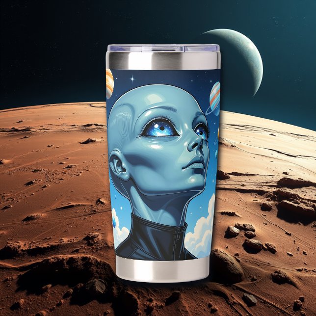 Beautiful Extraterrestrial Alien Being  Insulated Tumbler (Creator Uploaded)