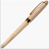 Beautiful Eye-Catching Maple Wood Rollerball Pen (Front Right)