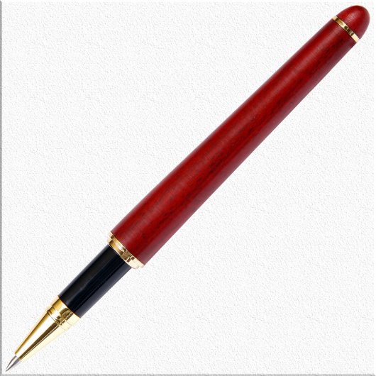 Beautiful Eye-Catching Rose Wood Rollerball Pen (Pen w/o Cap)