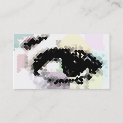 Customizable Beautiful Eye in Abstract Business Cards