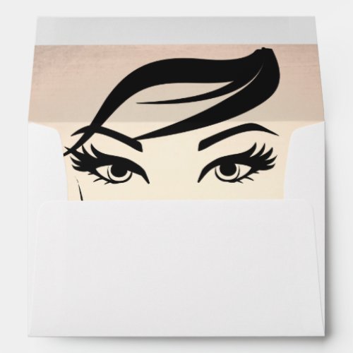 Beautiful Eyelashes and Brows Beauty Salon Envelope