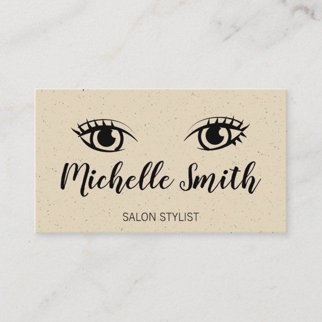 Beautiful Eyes Business Card (Front)