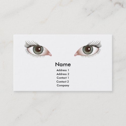 beautiful eyes business card design