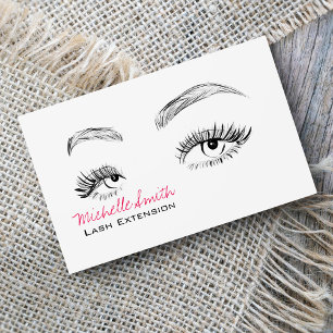Beautiful eyes Long lashes Lash Extension Business Business Card