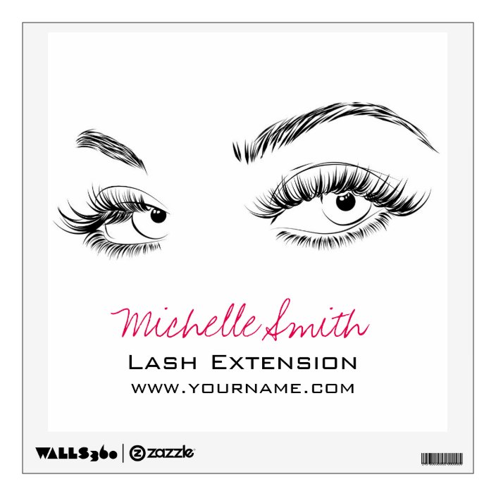 Beautiful eyes Long lashes Lash Extension Wall Decal