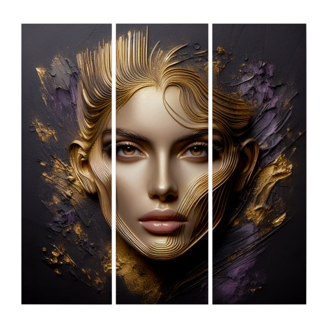Beautiful Face - AI Rules Triptych (Front)