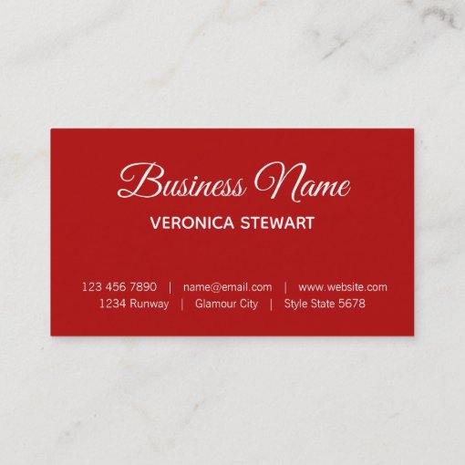 Beautiful Face Illustration Business Business Card | Zazzle