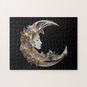 Beautiful Face in the Moon Jigsaw Puzzle