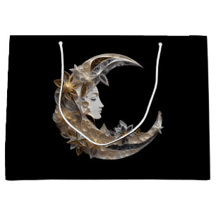 Beautiful Face in the Moon Large Gift Bag