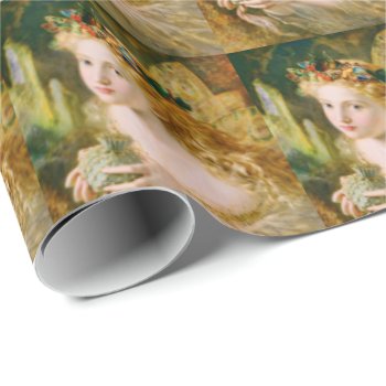Beautiful Fairy Dreams Vintage Birthday Wrapping Paper by LeAnnS123 at Zazzle