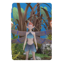 Beautiful fairy Ella standing smiling in garden iPad Pro Cover