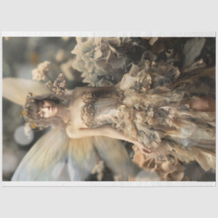 Beautiful Fairy, Ethereal Garden, Portrait Art Tissue Paper