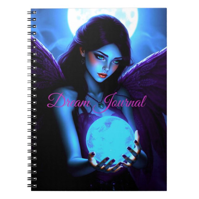 Beautiful Fairy holding Orb Dream Journal (Front)