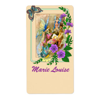 Beautiful Fairy Motif Nameplates /Bookplates Label