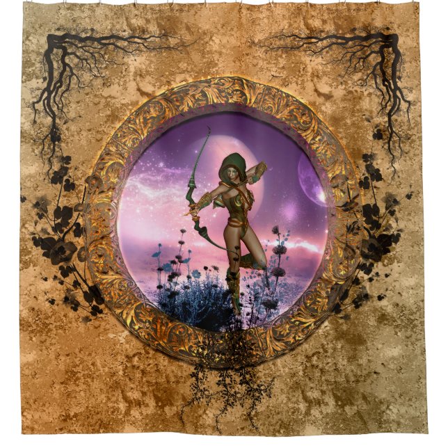 Beautiful fairy shower curtain (Front)