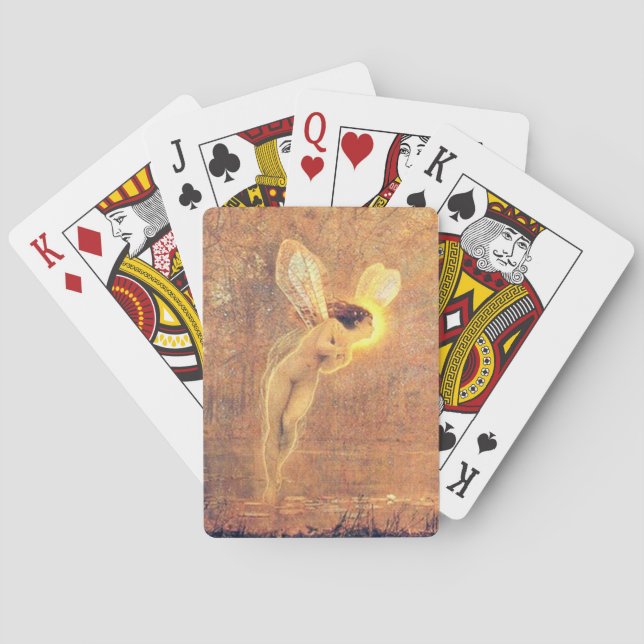 Beautiful Fairy  Vintage Art Bicycle Cards (Back)