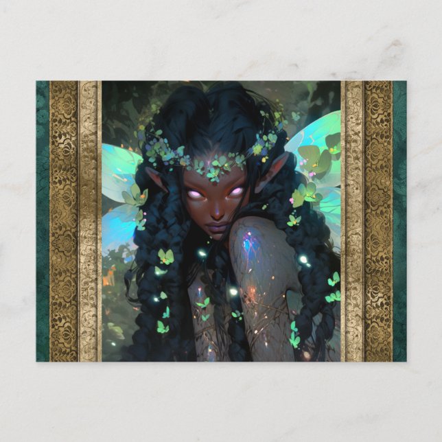 Beautiful Fairy Woman Fantasy Art Postcard (Front)