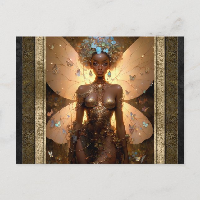 Beautiful Fairy Woman Fantasy Art Postcard (Front)