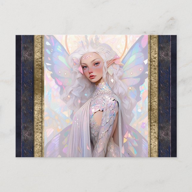 Beautiful Fairy Woman Fantasy Art Postcard (Front)