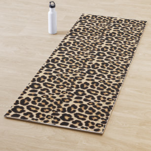 Beautiful Fake Fur Leopard Faux Fur Yoga Mat