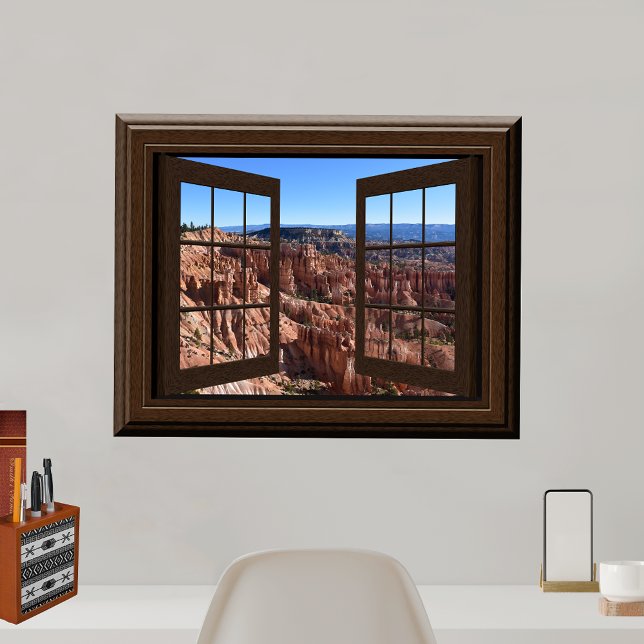 Beautiful Fake Window View Bryce Canyon Utah Poster (Creator Uploaded)
