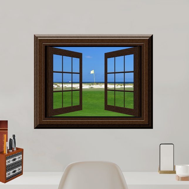 Beautiful Fake Window View Golf Course Poster (Creator Uploaded)