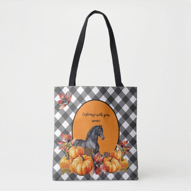 Beautiful Fall Autumn Horse  Tote Bag (Front)