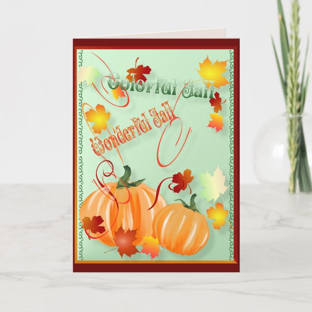 Beautiful Fall Card (Front)