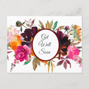 Beautiful Fall Colors Get Well Postcard