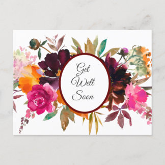 Beautiful Fall Colors Get Well  Postcard
