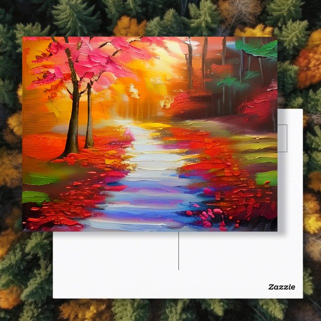 Beautiful Fall Day | Autumn Path Postcard (Creator Uploaded)