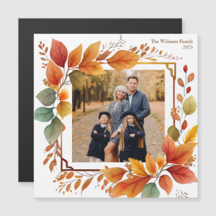 Beautiful Fall Foliage Photo Thanksgiving Magnet