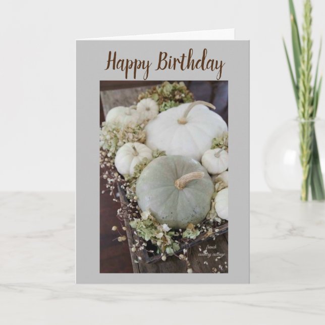 **BEAUTIFUL FALL** HAPPY BIRTHDAY CARD (Front)