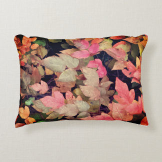 beautiful fall leave accent pillow