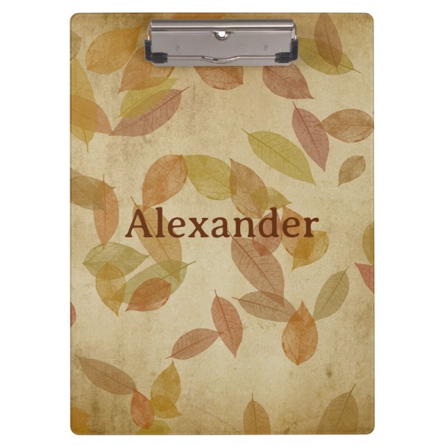 Beautiful Fall Leaves Clipboard (Front)