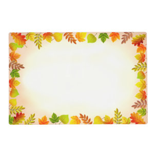 Beautiful Fall Leaves Placemat