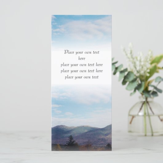 Beautiful Fall mountains Bookmark Customize (Standing Front)
