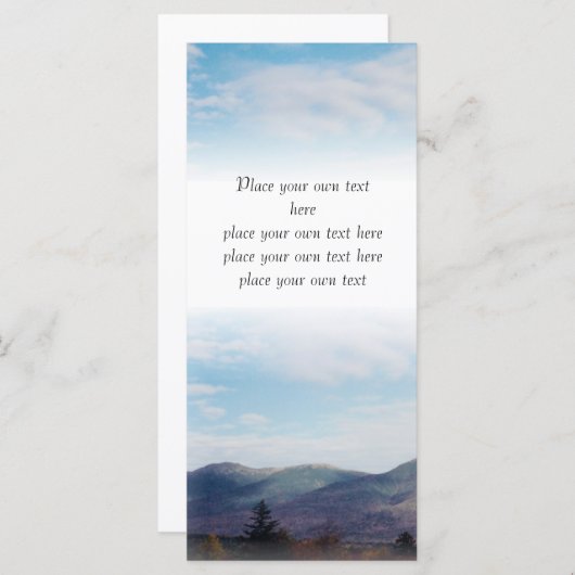 Beautiful Fall mountains Bookmark Customize (Front/Back)