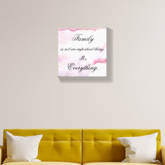 Beautiful family canvas photo tile  (Living Room)