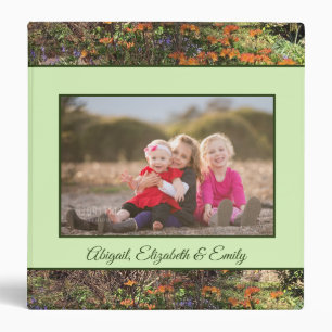 Beautiful Family Floral 3 Ring Binder