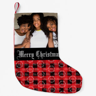 Beautiful Family Photo Christmas Small Christmas Stocking