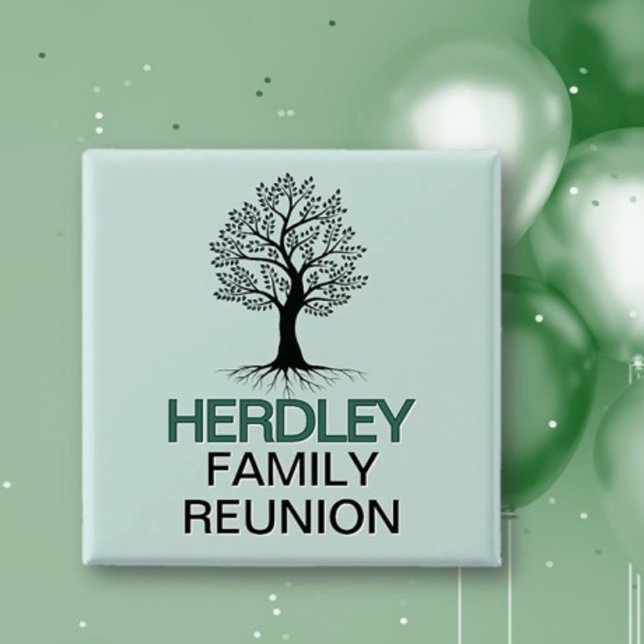 Beautiful Family tree Family Reunion  Button (Creator Uploaded)
